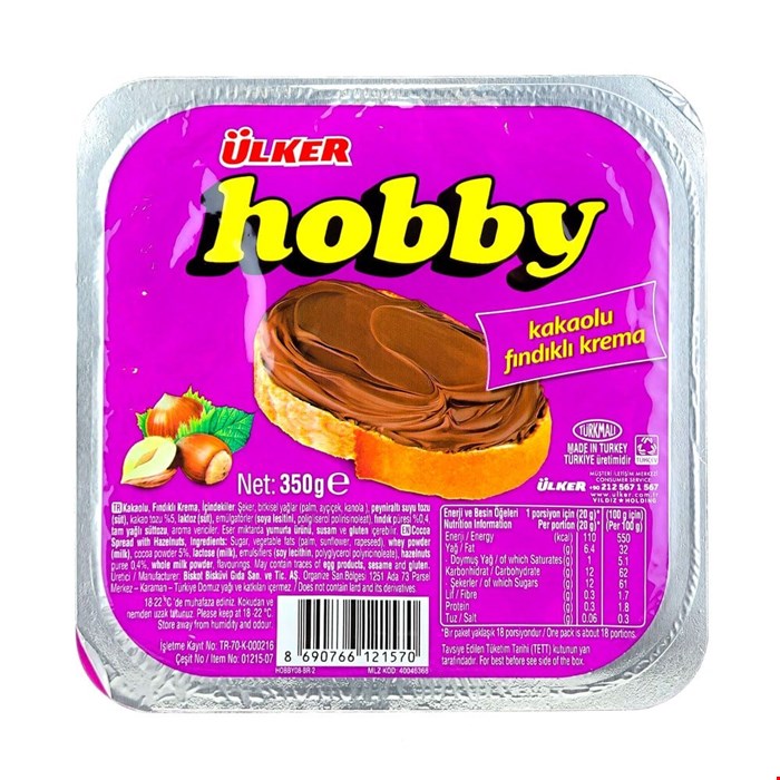 شکلات صبحانه hobby هوبی 350گرمی ترکیه